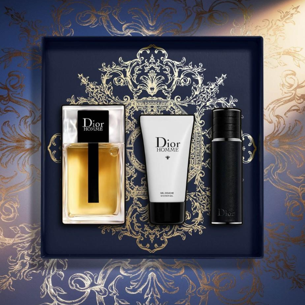 Dior Homme Edt 100ml + 10ml Recargable + 50ml S/G Set 3 piezas Hombre