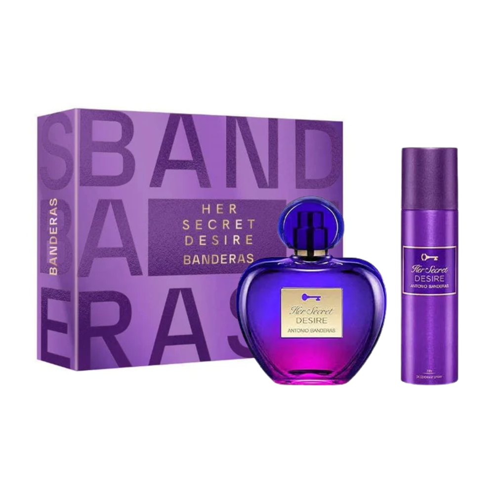 Antonio Banderas Her Secret Desire EDT 80 Ml + 150 Ml Deo Mujer Set