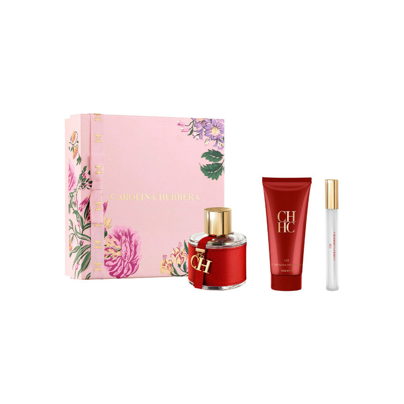 Carolina Herrera Ch Ch Set Edt 100Ml + Bl 100 Ml + Edt 10 Ml Mujer
