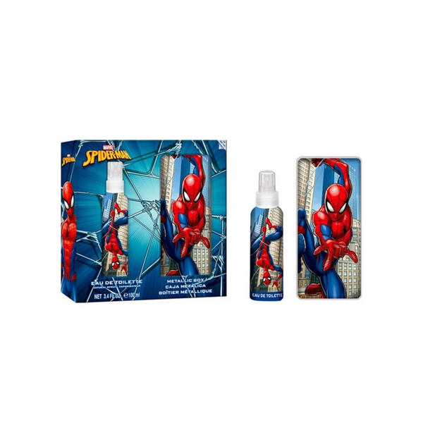 Spiderman Edt 100ml + Caja Metalica Estuche Niño