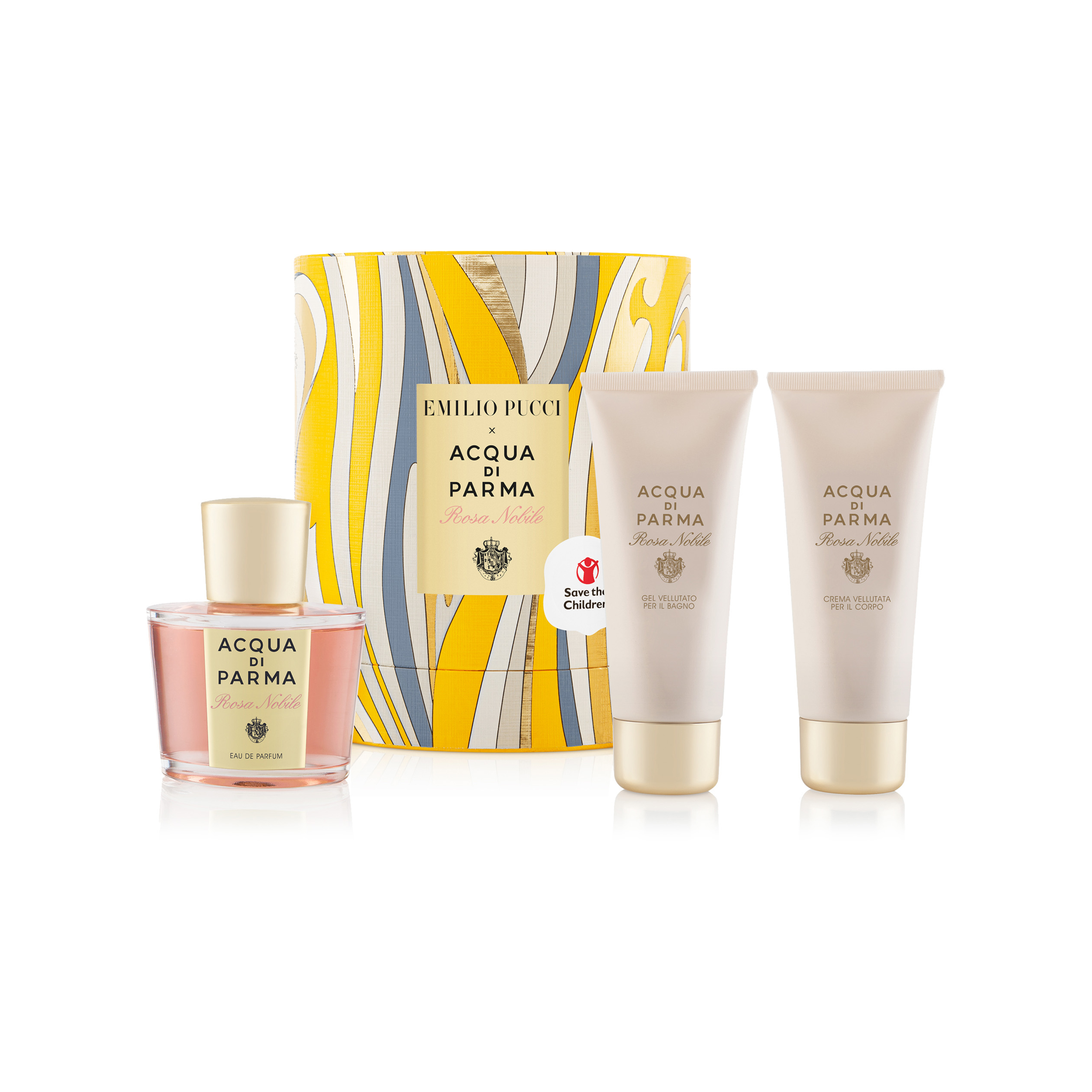 Acqua Di Parma Rosa Nobile 100 Ml + 75 Bath Gel + 75 Crema