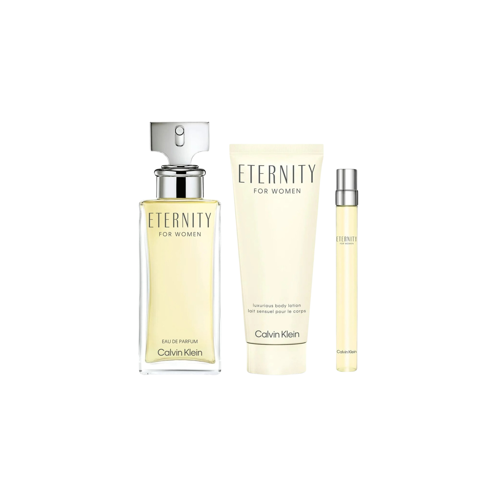 Calvin Klein Eternity Estuche 100ml Edp + 10ml + 200ml Bl Mujer