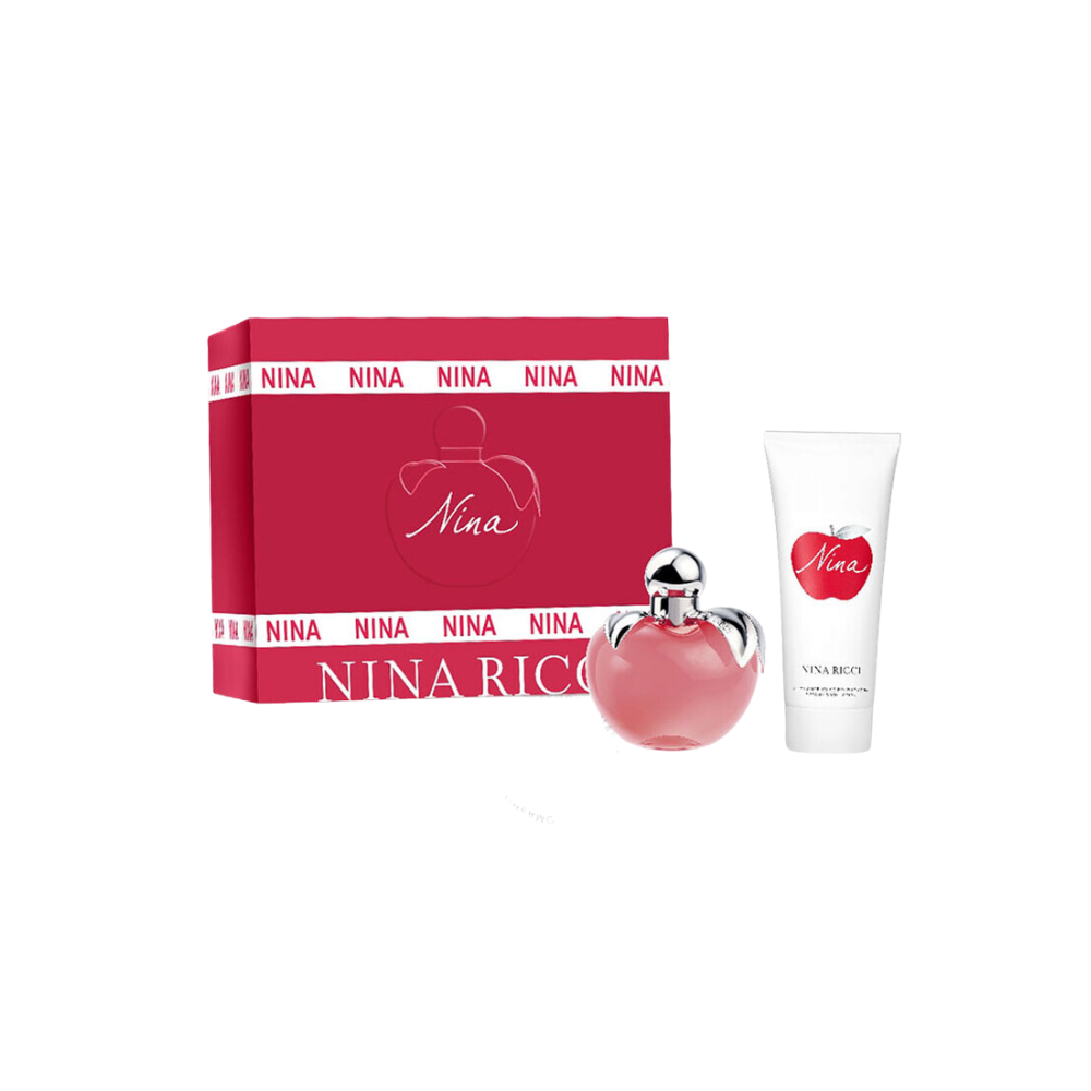 Nina Ricci Nina Manzana Rojo Estuche 80ml Edt + 100ml Bl Mujer