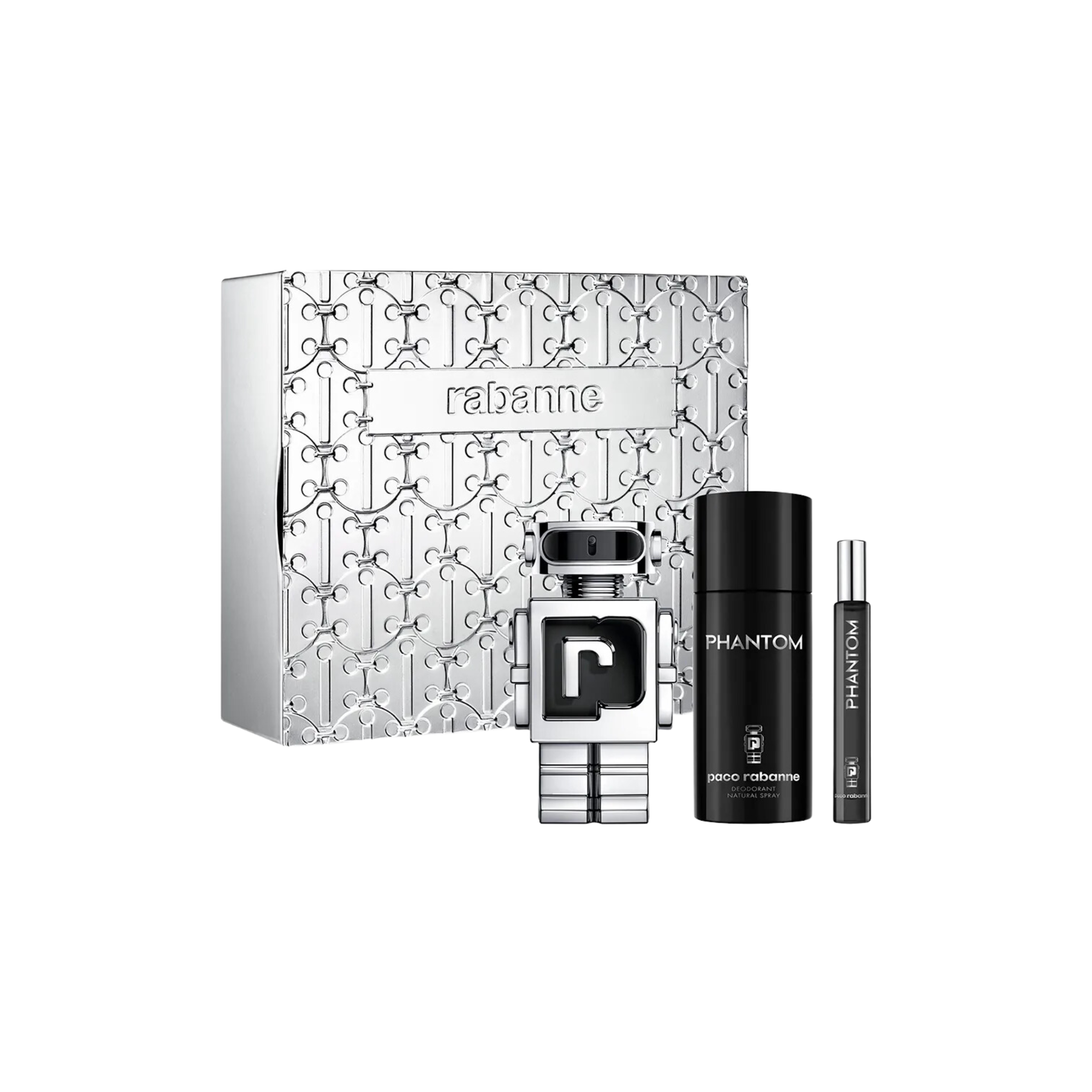 Paco Rabanne Phantom Set Edt 100 + 150 Ml + 10ml Hombre