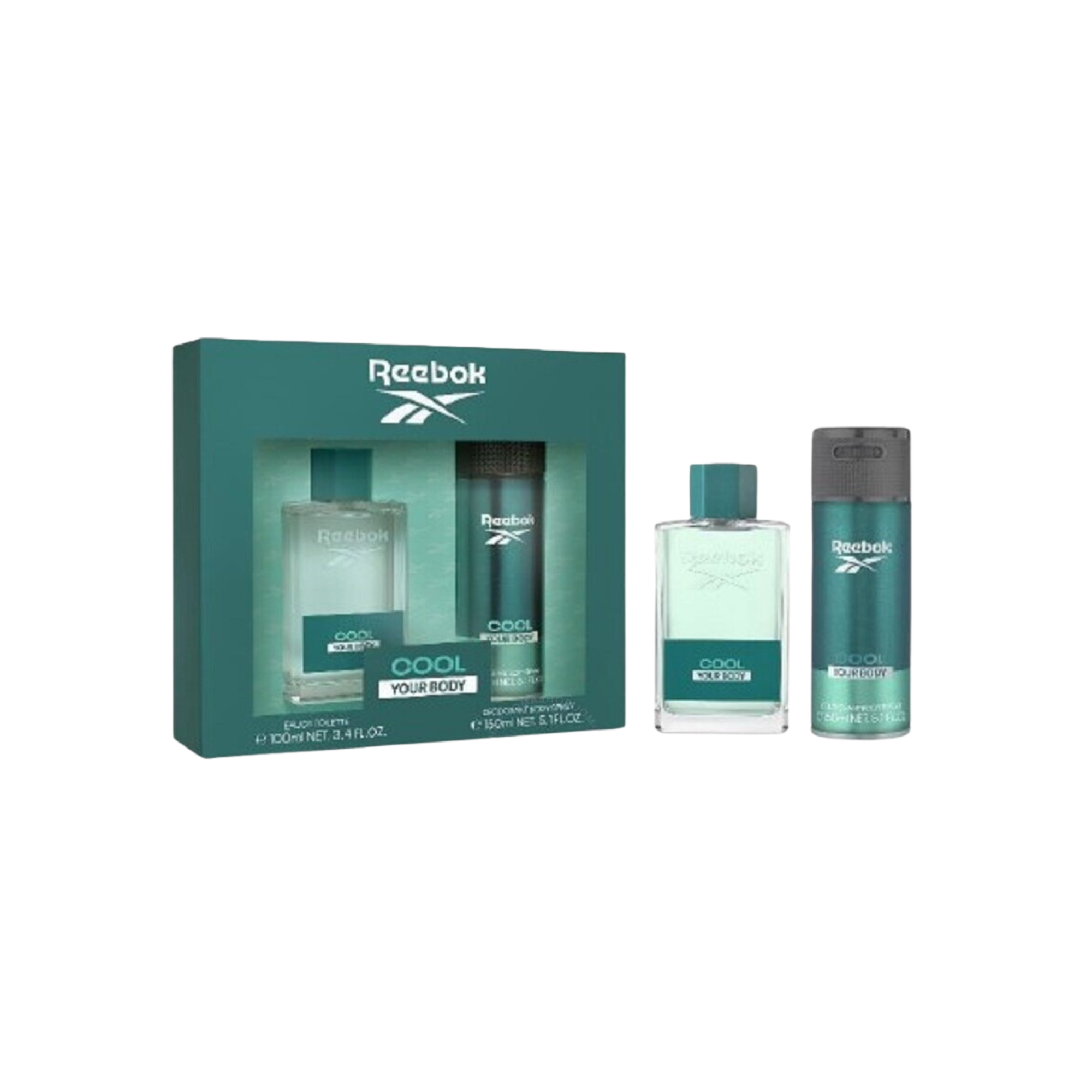 Reebok Cool Your Body estuche Edt 100ml + Deo 150ml Hombre