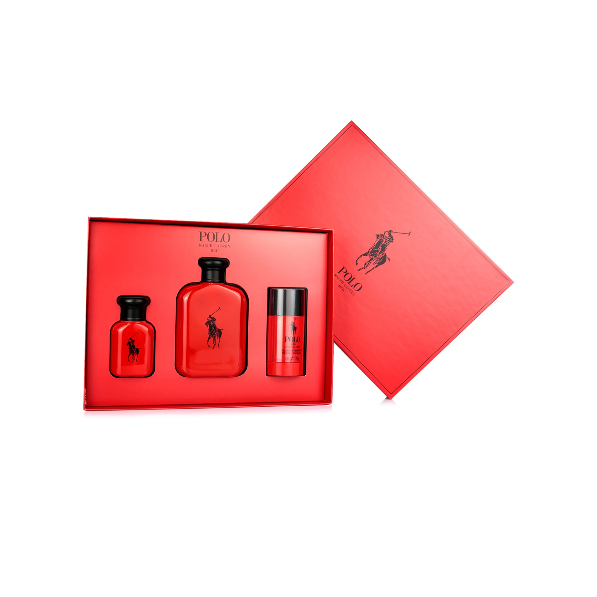Ralph Lauren Polo Red Estuche Edt 125ml + 40ml+ 75ml Deo Hombre