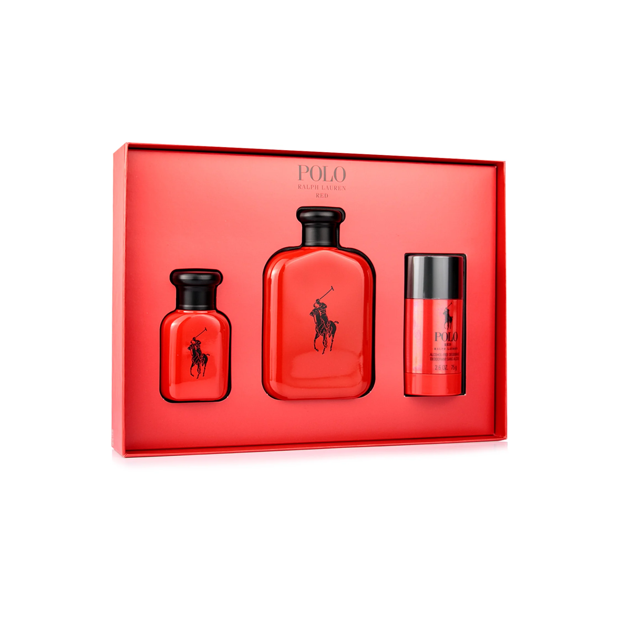 Ralph Lauren Polo Red Estuche Edt 125ml + 40ml+ 75ml Deo Hombre