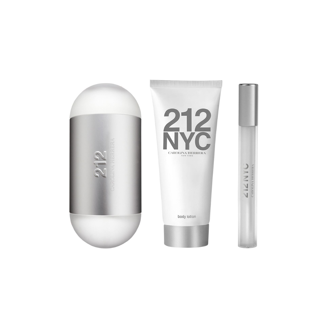 Carolina Herrera 212 Nyc Xmas Woman Set Edt 100Ml + Bl 100 Ml + Edt 10 Ml