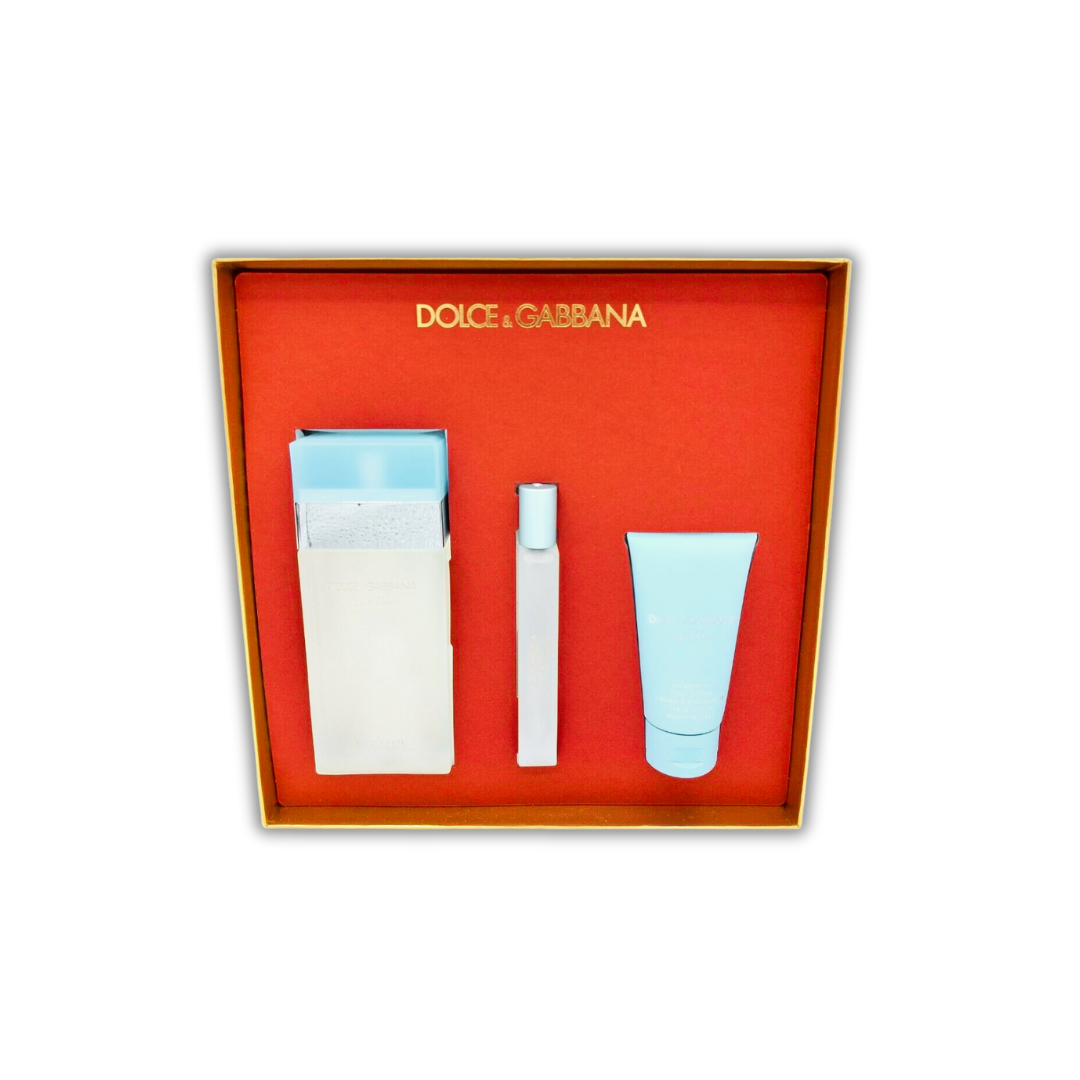 Dolce & Gabbana Light Blue 100ml Edt + 10ml + 50ml Crema Mujer