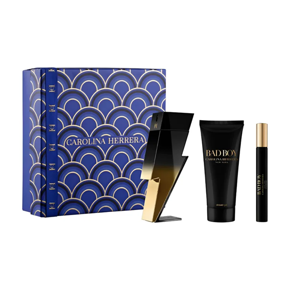 Carolina Herrera Bad Boy Extreme Set EDP 100 Ml + 10ml + 100 Ml Sg Hombre