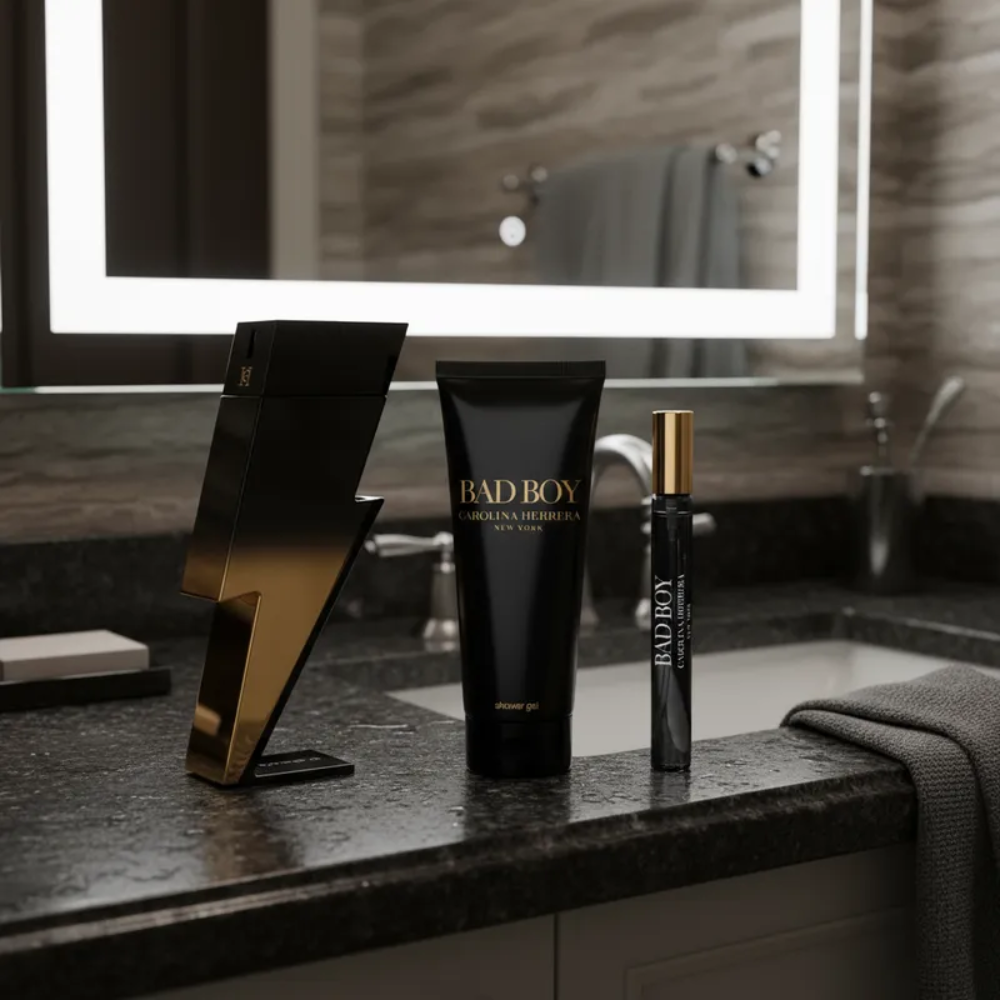 Carolina Herrera Bad Boy Extreme Set EDP 100 Ml + 10ml + 100 Ml Sg Hombre