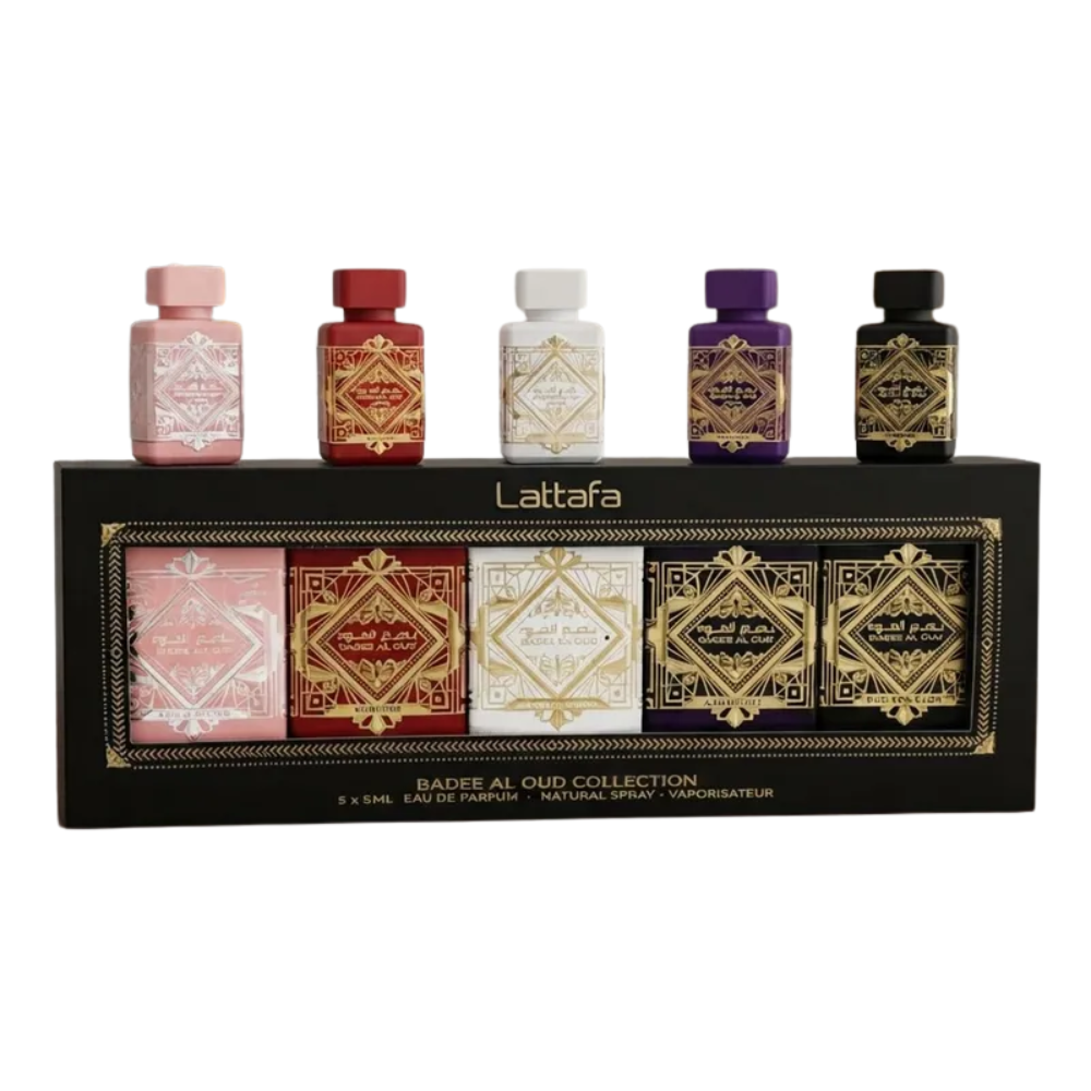 Set 5 piezas Lattafa Badee Edp 5 Ml x 5 Mini  Unisex
