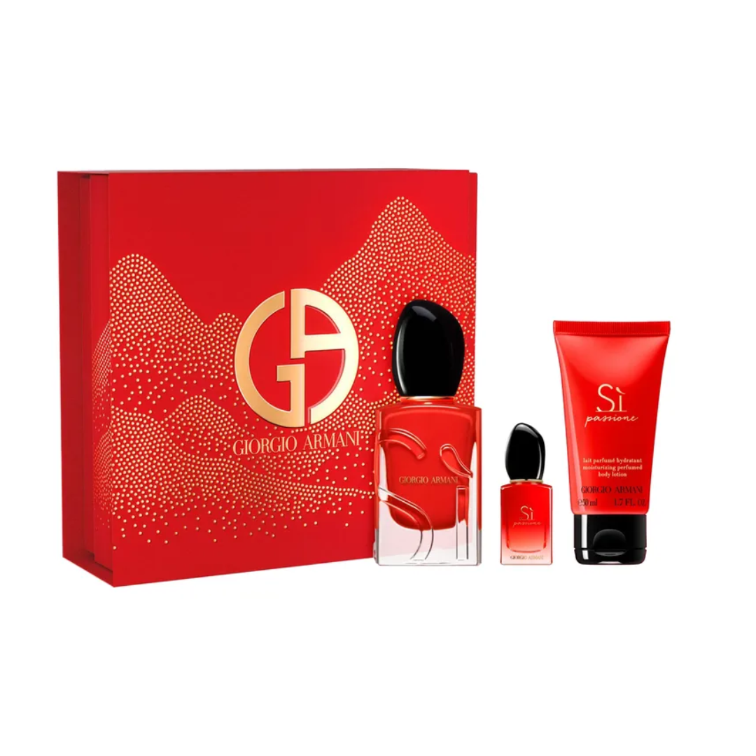 Giorgio Armani Si Passione Edp 50ml + 7ml + Body Lotion 50ml Set Mujer