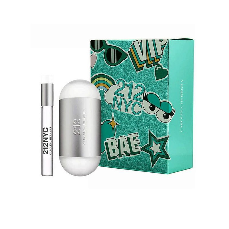 Carolina Herrera 212 EDT SET 100Ml + 10Ml Mujer - Lodoro Perfumes