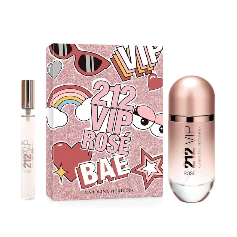 Carolina Herrera 212 Vip Rose Women EDP Estuche 80 Ml + 10 Ml Mujer - Lodoro Perfumes