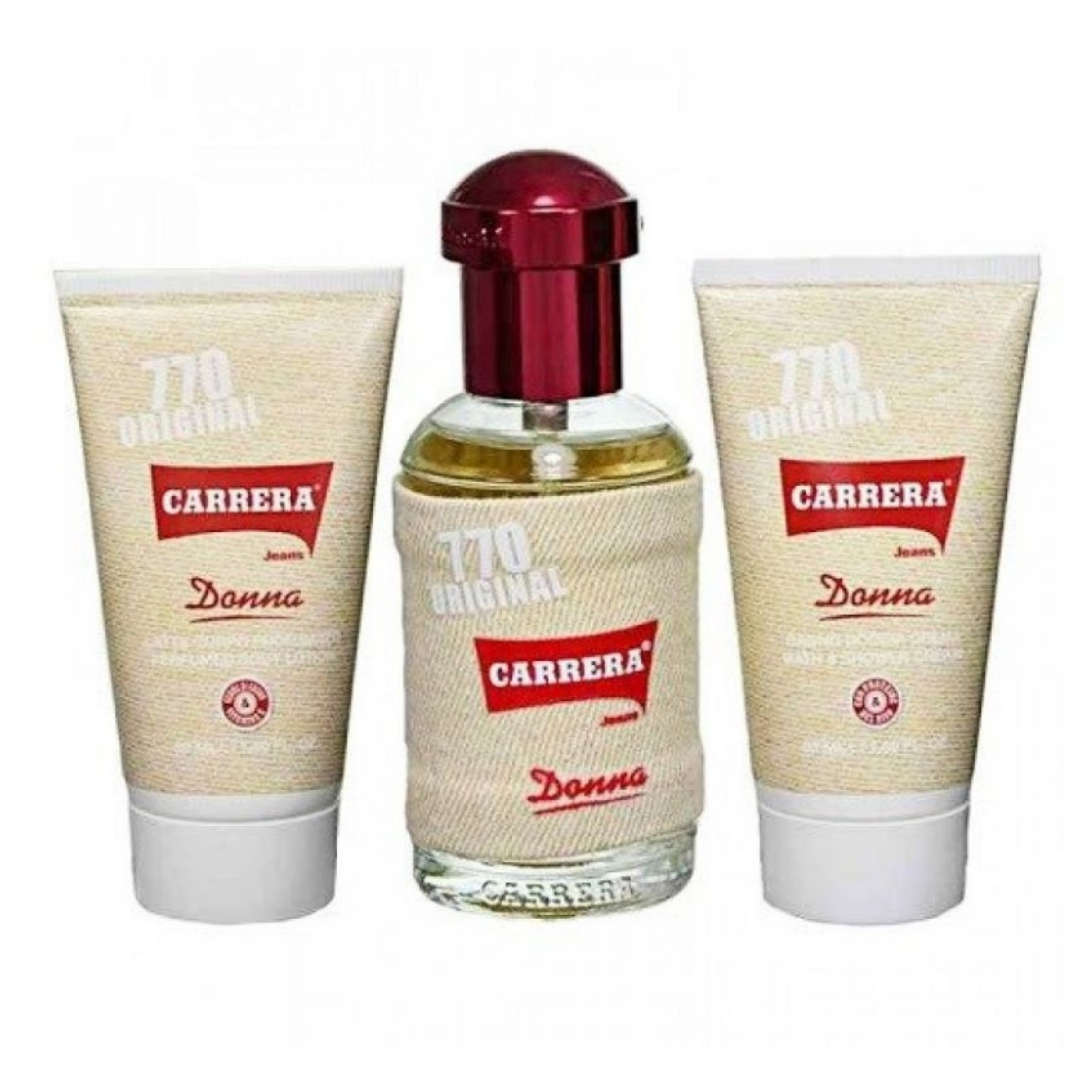 Carrera Donna 770 Original Estuche EDP 75ML + 50ML SG + 50ML BL Mujer - Lodoro Perfumes