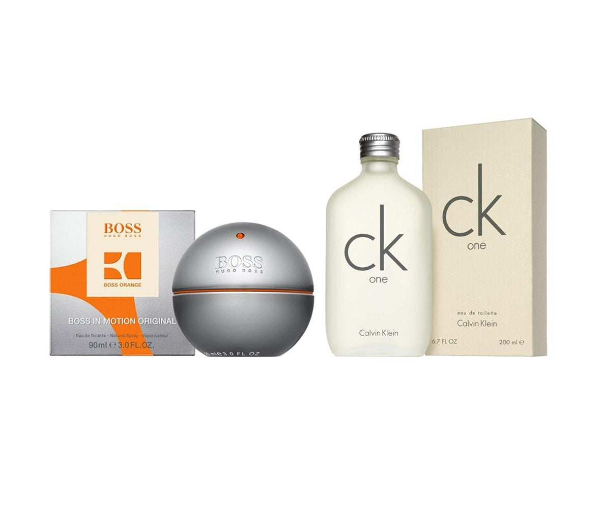 Pack Ck One EDT 200ML + In Motion Hugo Boss EDT 90ML - Lodoro Perfumes y Lentes