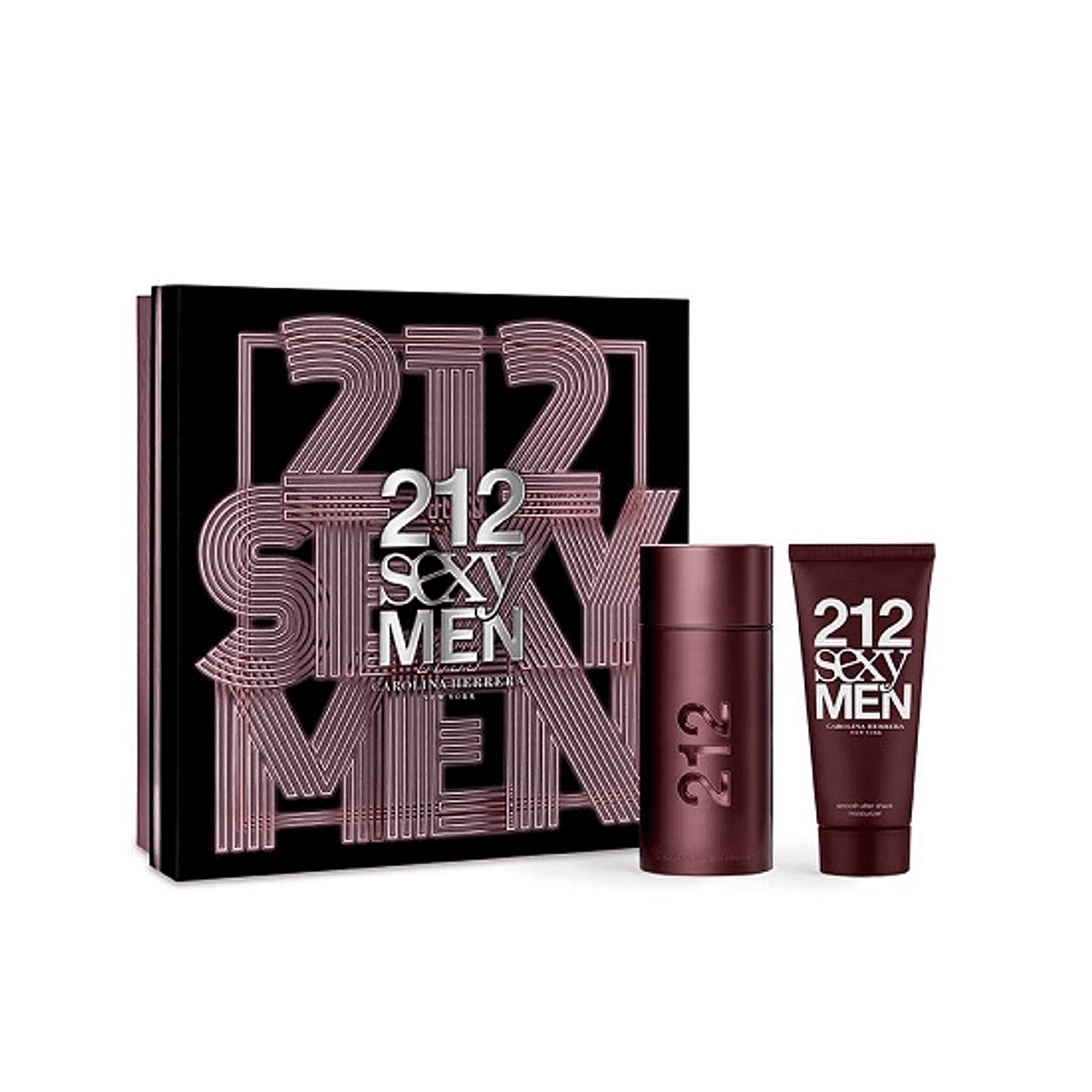 Carolina Herrera 212 Sexy Estuche 2 PIEZAS 100ML EDT + 100ML AS Hombre - Lodoro Perfumes y Lentes
