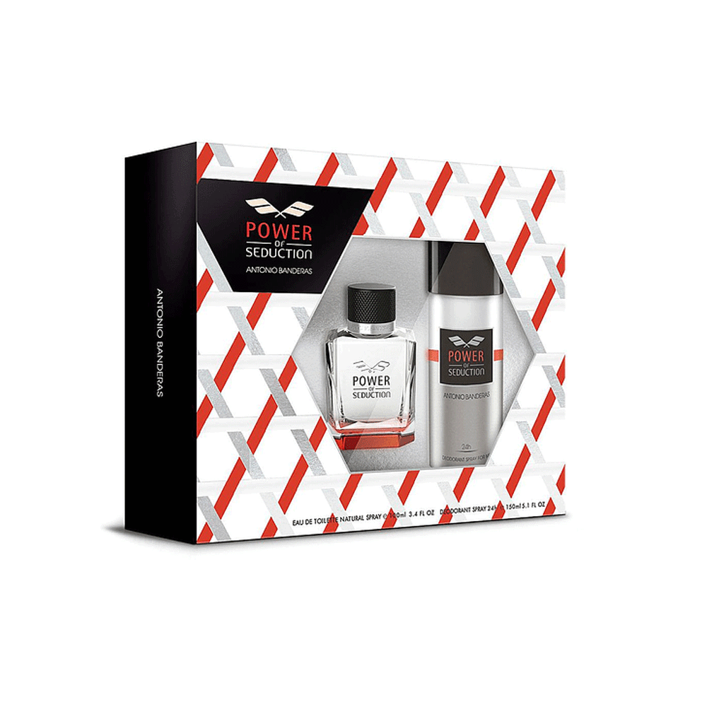 Power Of Seduction Antonio Banderas Estuche EDT 100 Ml + 150 Deo Hombre - Lodoro Perfumes