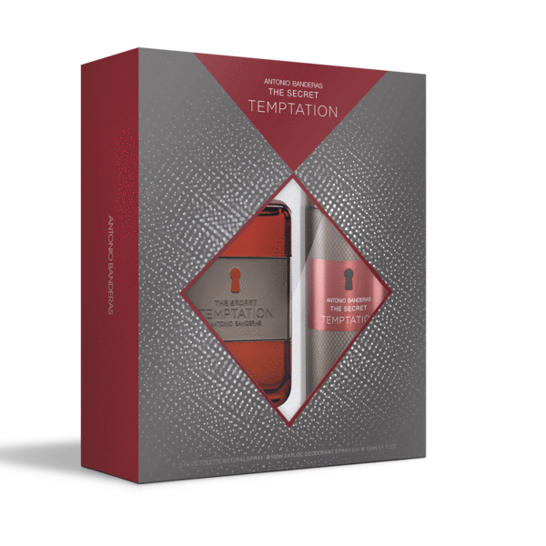 Secret Temptation Antonio Banderas Estuche 2 Pcs EDT 100 Ml + 150 Ml Deo Hombre - Lodoro Perfumes