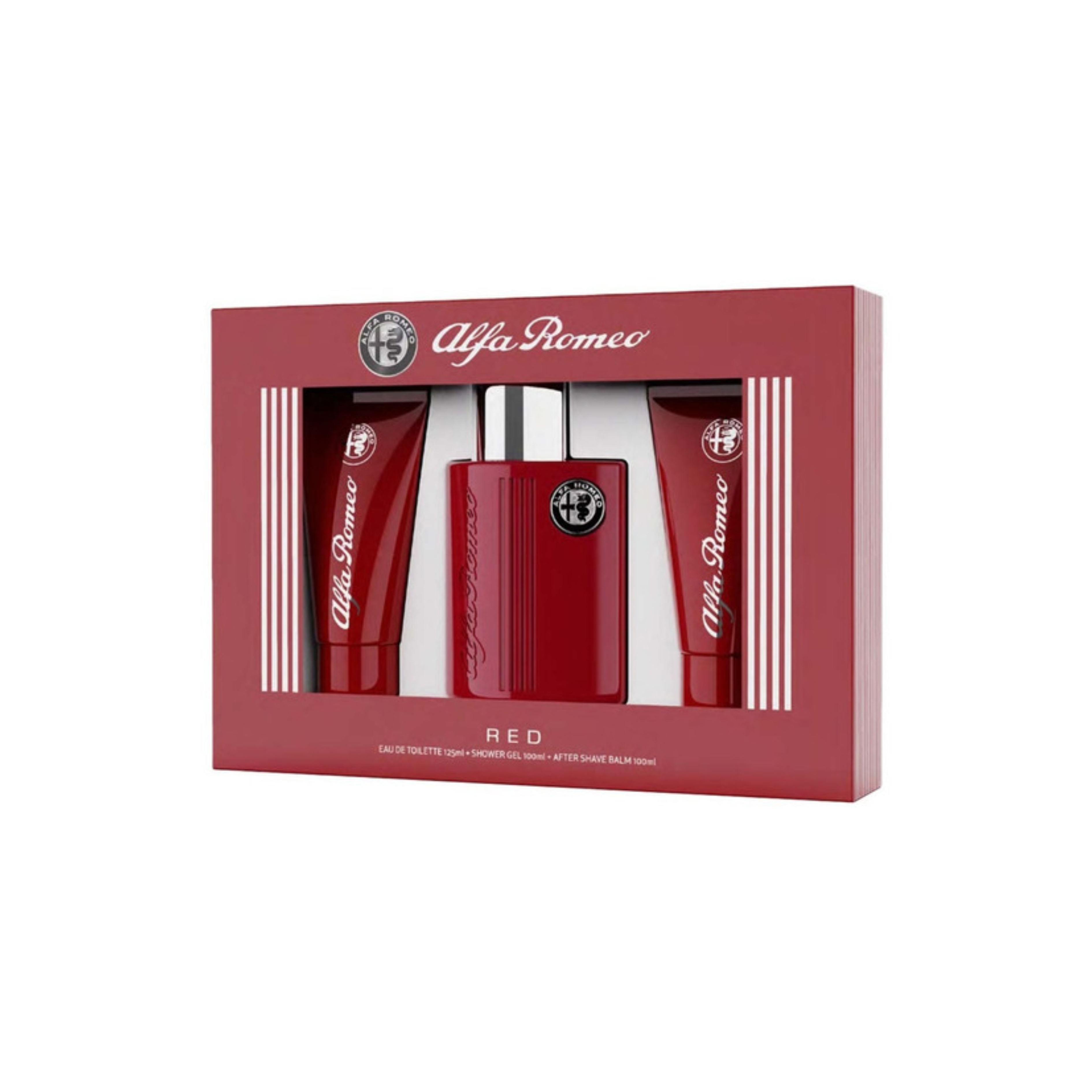 Alfa Romeo Red Estuche Edt 125ml + 100ml Sg + 100ml As Hombre