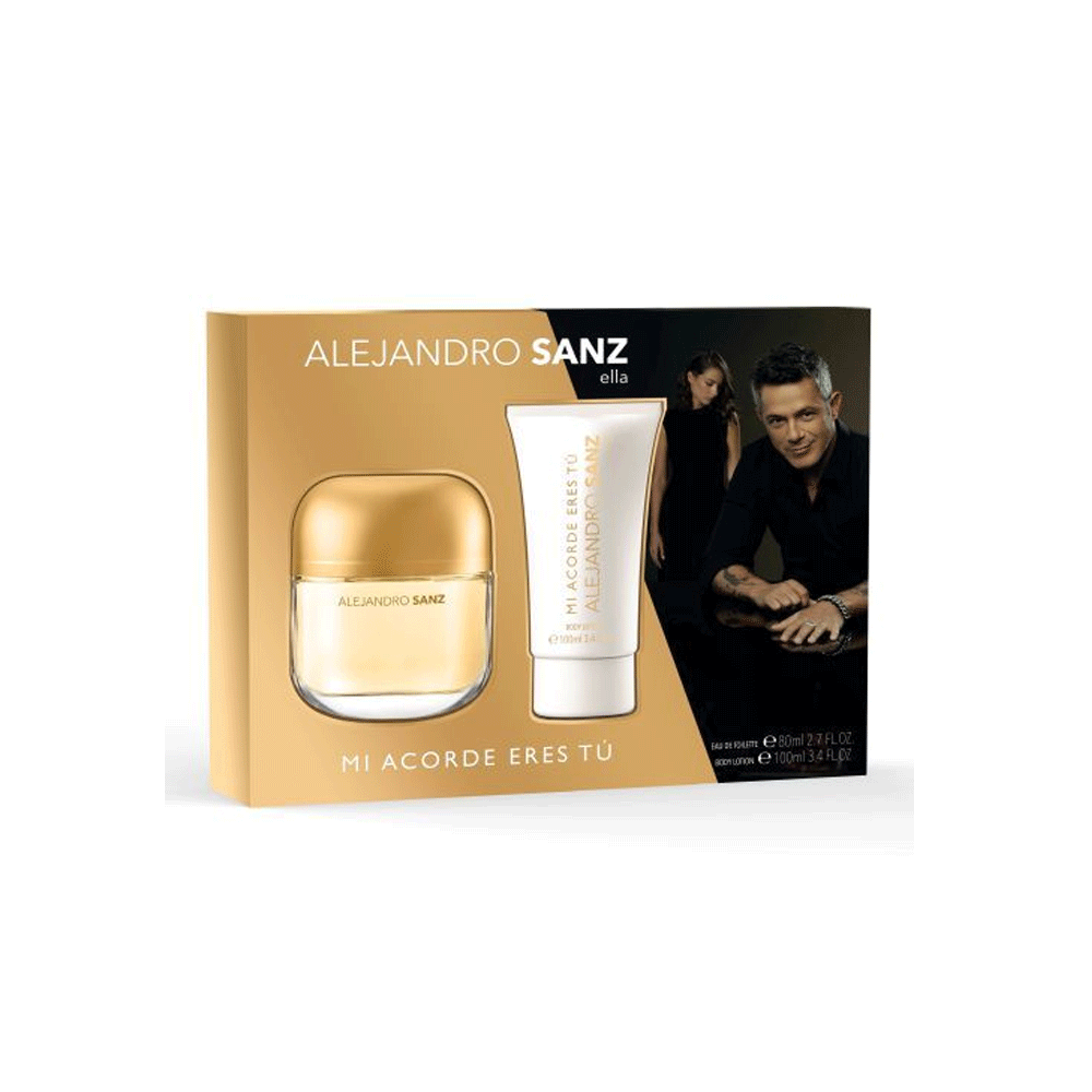 Alejandro Sanz Mi Acorde Eres Tu Estuche Edt 80 Ml + As 100 Ml Mujer Lodoro Perfumes