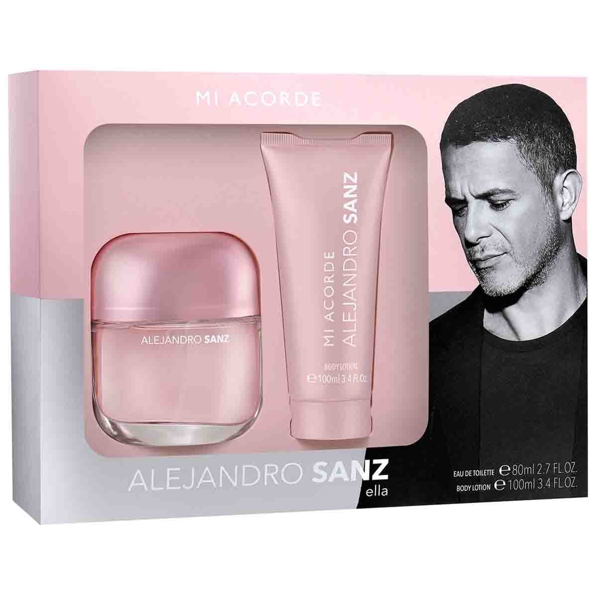 Alejandro Sanz Mi Acorde Set EDT 80 Ml + 100 Ml Bl Mujer - LODORO PERFUMES