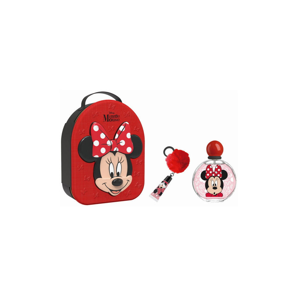 Colonia Minnie Mouse 100Ml Edt + Lipgloss + Lonchera niña