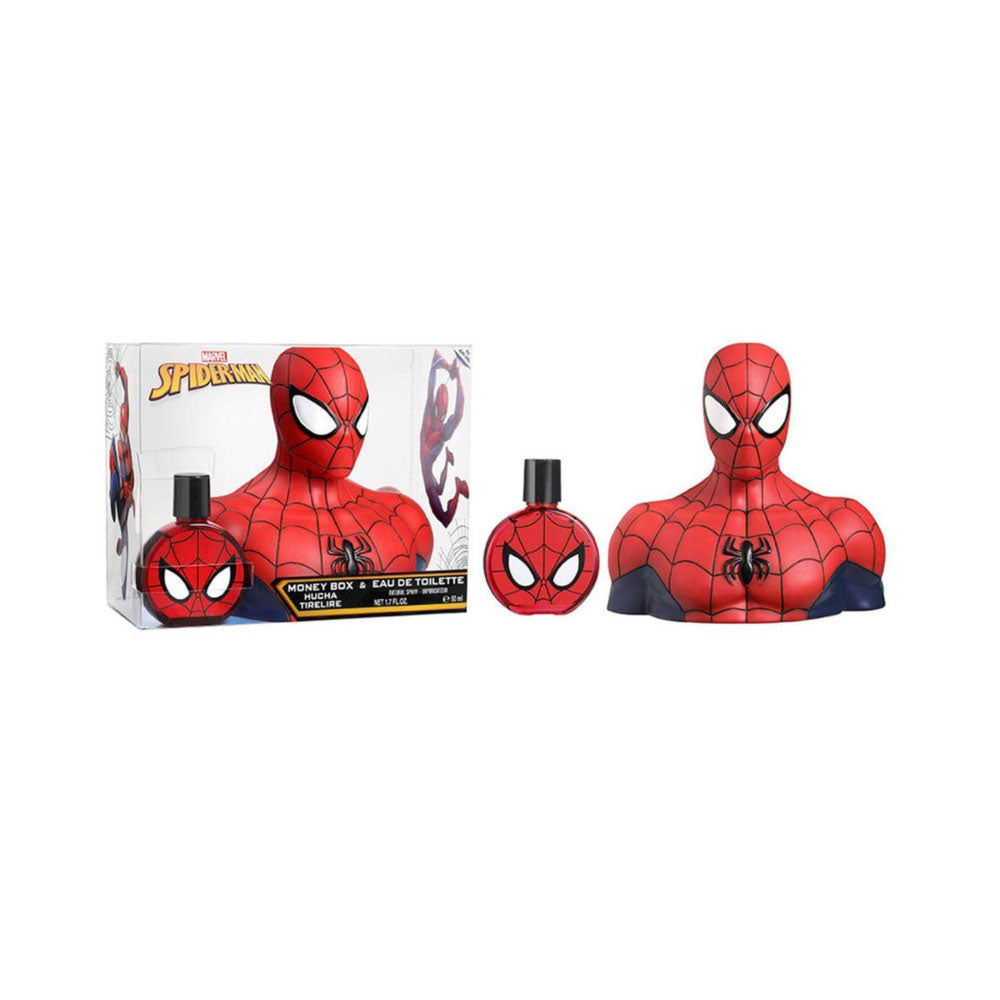 Colonia Spiderman 50Ml Edt + 3D Alcancia Niño