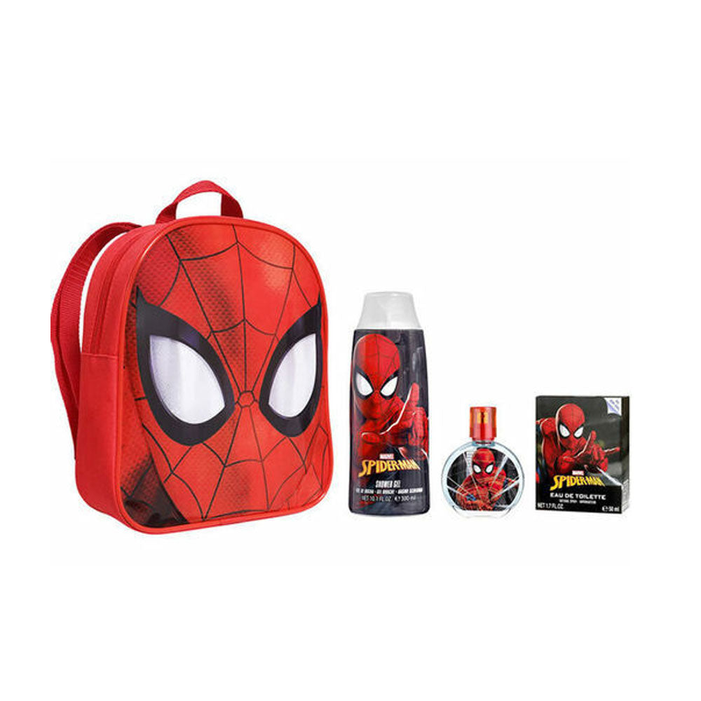 Colonia Spiderman 50Ml Edt + 300Ml Sg + Mochila Niño