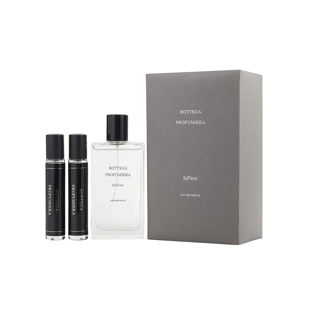 Bottega Veneta Inflora Estuche EDP 100 Ml + 15 Ml + 15 Ml Set 3 Pcs Mujer - Lodoro Perfumes