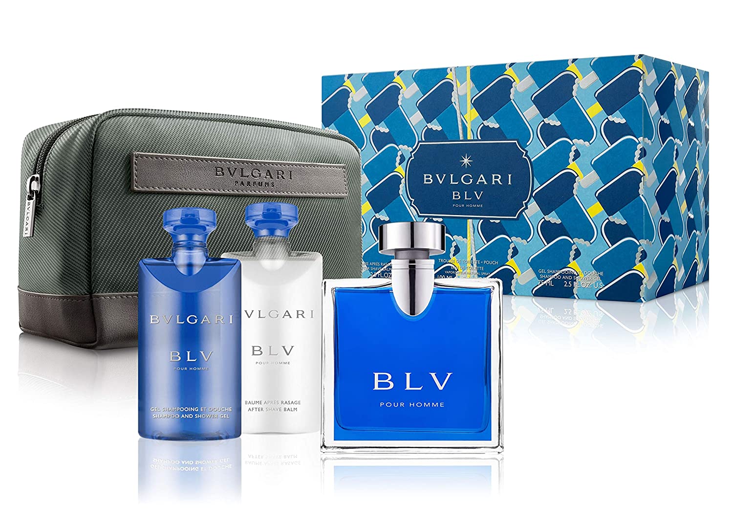 Blv Bvlgari Set EDT 100 Ml + 75 Ml As + 75 Ml Sg Hombre - Lodoro Perfumes