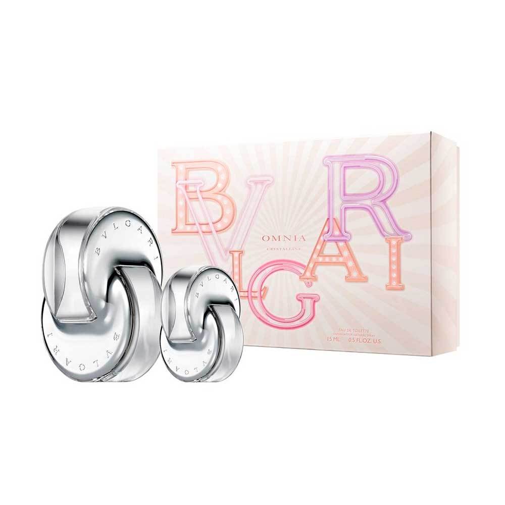 Bvlgari Omnia Crystalline SET EDT 65Ml + 15Ml Mujer - LODORO PERFUMES