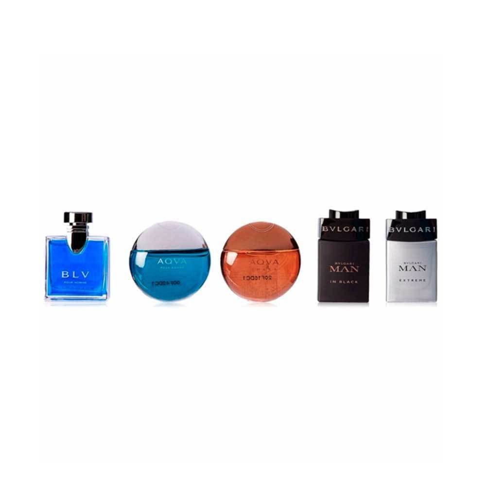Perfume Original Bvlgari Collection Mini 5 Pcs Estuche Hombre