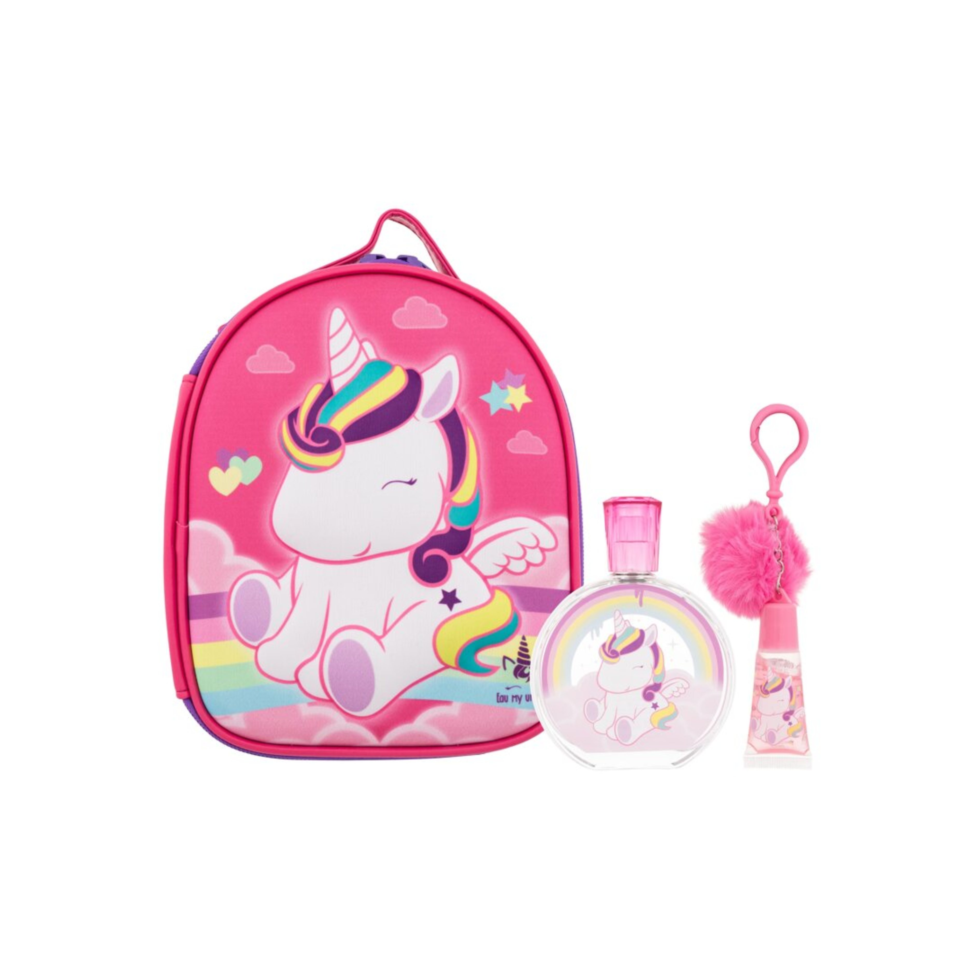 Eau My Unicorn Neceser 3d Edt 100 Ml + Brillo Llavero Pompon