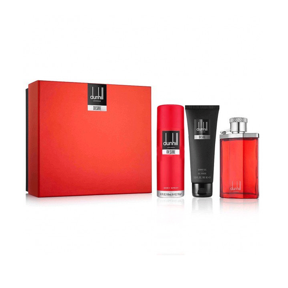 Dunhill Desire Red Estuche Edt 100 Ml + BS 195 Ml + Sg 90 Ml Hombre Lodoro Perfumes