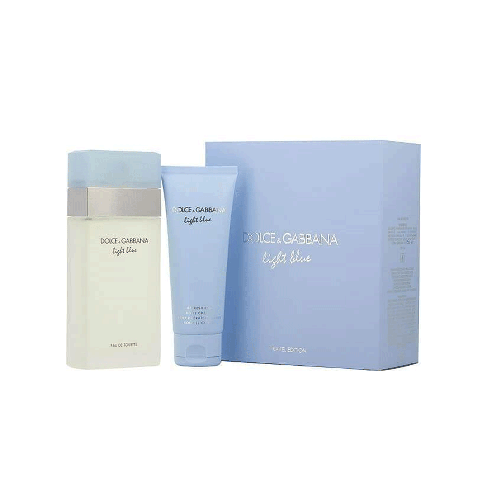 Dolce & Gabbana Light Blue Estuche Edt 100 Ml + Bl 75 Ml Mujer - Lodoro Perfumes