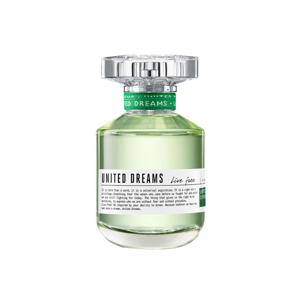 Benetton United Dreams Live Free Edt 80ml Mujer (Tester)