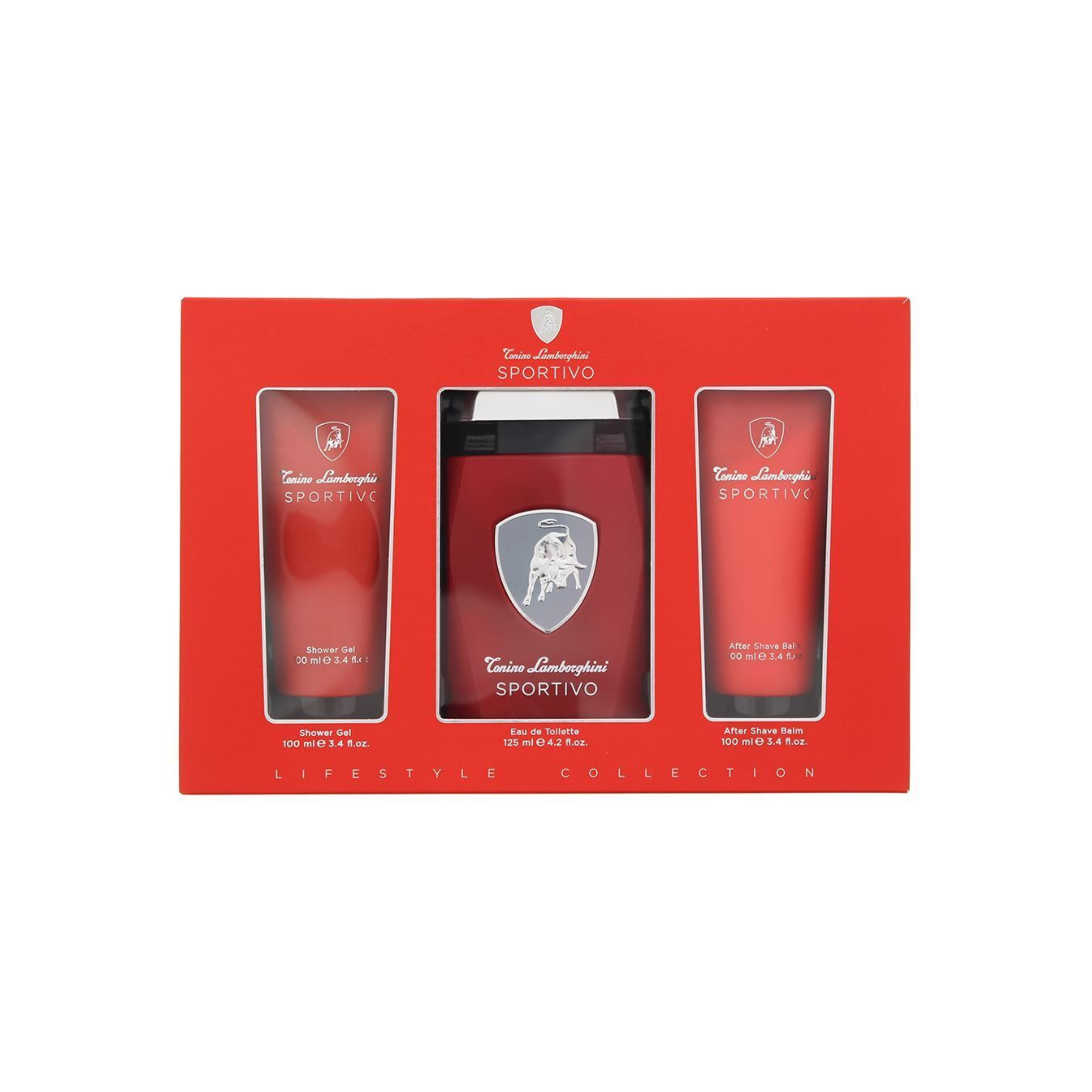 Lamborghini Sportivo Estuche Edt 125ml + 100ml Sg + 100ml As Hombre