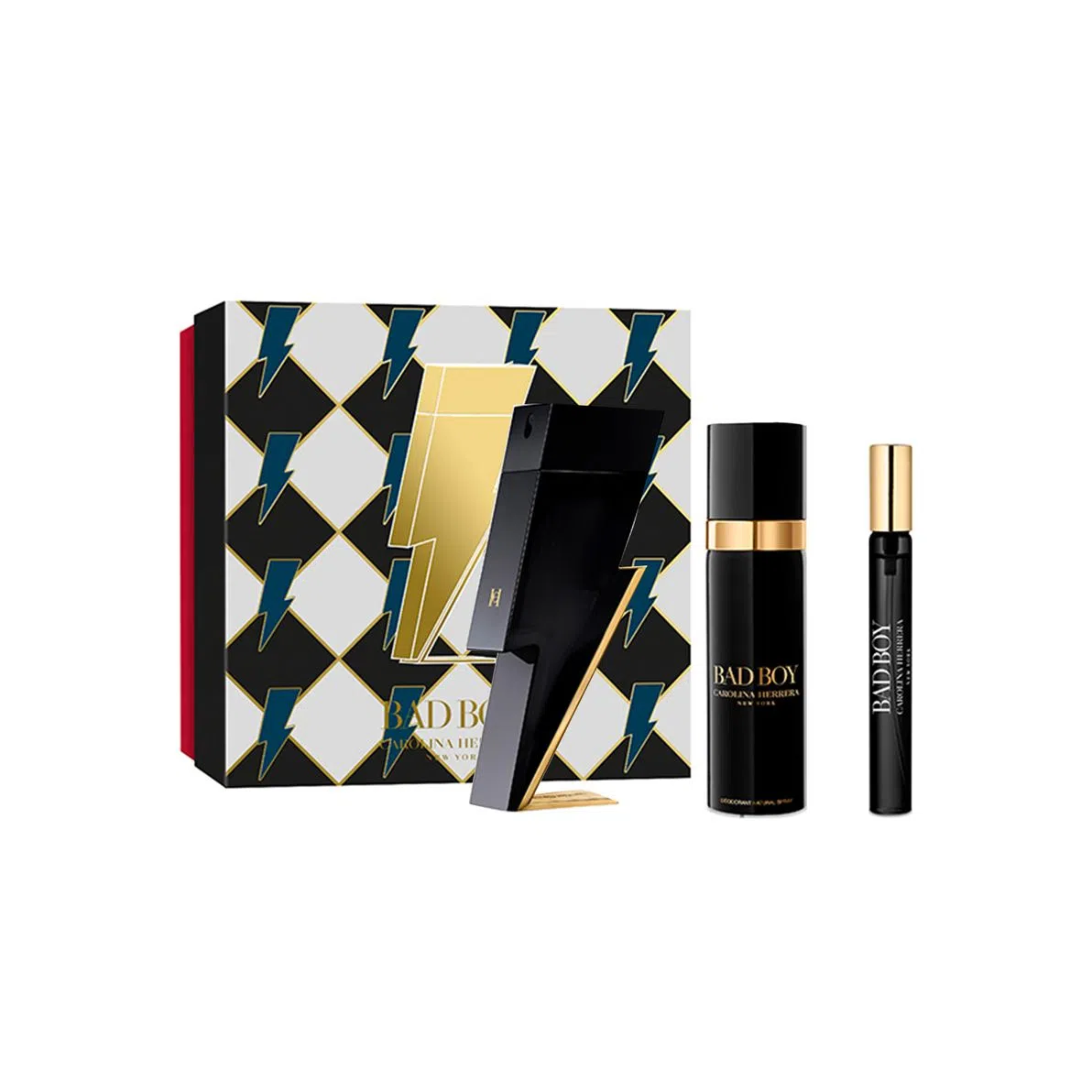 Carolina Herrera Bad Boy Estuche Edt 100ml + 100ml Deo + 10ml Hombre