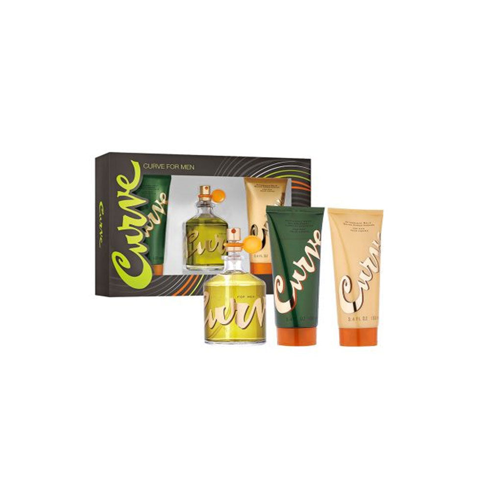 Liz Claiborne Curve Edc Estuche 3 Pcs 125 Ml + 100 Ml Sg+ As 100 Ml Hombre - LODORO PERFUMES