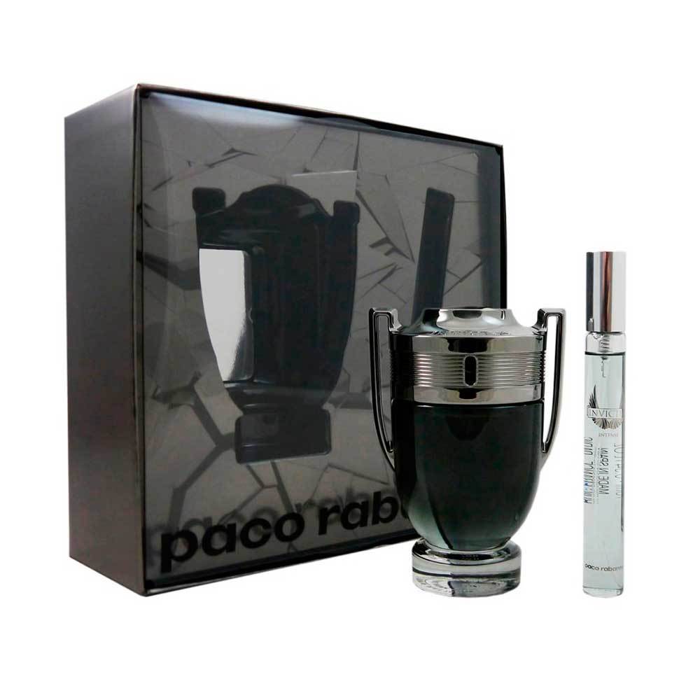 Perfume Original Paco Rabanne Invictus Intense 2 Piezas 100Ml Edt + 10Ml Estuche Hombre
