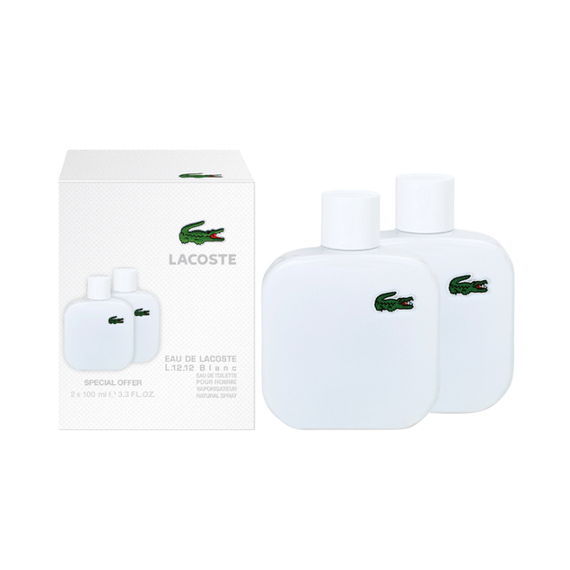 Perfume Original L.12.12 Blanc Pure 2 Piezas 2X 100Ml Edt Estuche Hombre