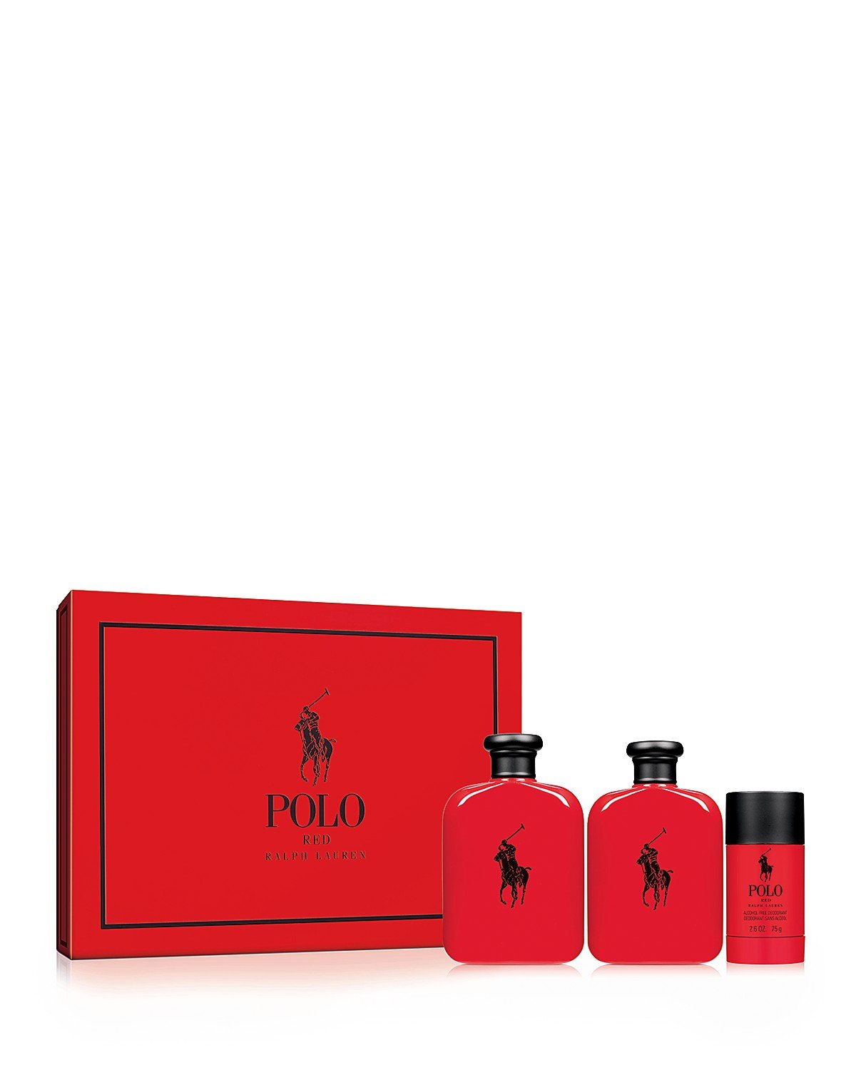 POLO RED BY RALPH LAUREN ESTUCHE EDT 125 ML 3 PZS HOMBRE