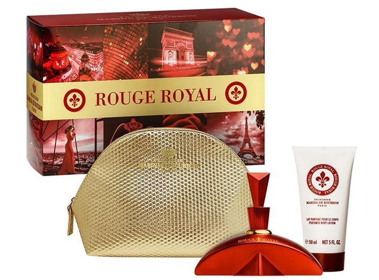 Rouge Royal Marina De Bourbon Set EDP 100 Ml + 150 Ml Bl + Neceser de Viaje Mujer - Lodoro Perfumes